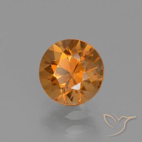 Zircon Orange foncé naturelle Tour, 1.66 ct, VVS-VS
