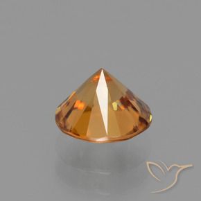 Zircon Orange foncé naturelle Tour, 1.66 ct, VVS-VS