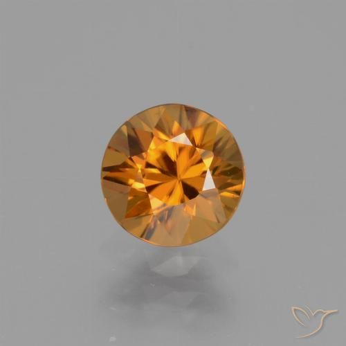 1.10ct Naturel Orange brun Zircon, Tour, VVS-VS