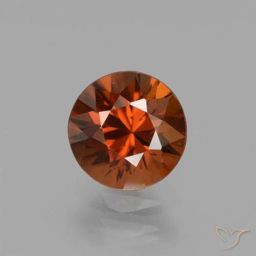 1.56ct Naturel Orange rougeâtre Zircon, Tour, VVS-VS