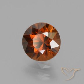 Zircon Orange rougeâtre naturelle Tour, 1.56 ct, VVS-VS