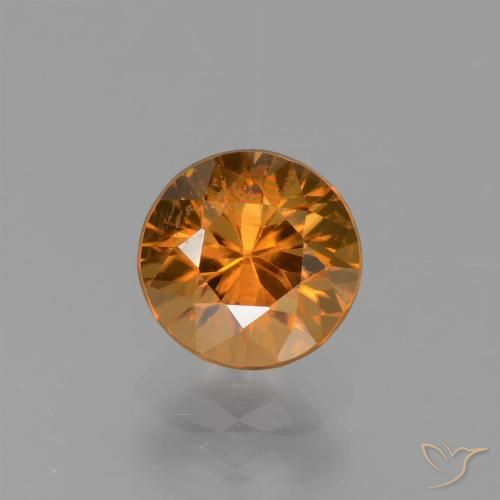 1.68ct Naturel Orange brunâtre Zircon, Tour, VVS-VS