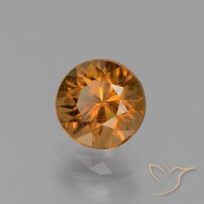 Zircon Orange brunâtre naturelle Tour, 1.68 ct, VVS-VS