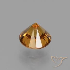 Zircon Orange brunâtre naturelle Tour, 1.68 ct, VVS-VS