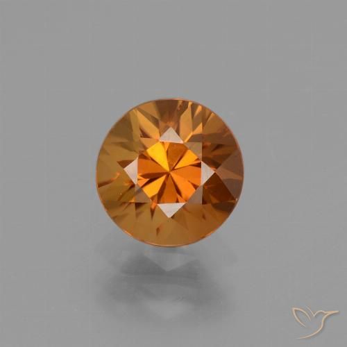 1.77ct Naturel Orange brunâtre Zircon, Tour, VVS-VS