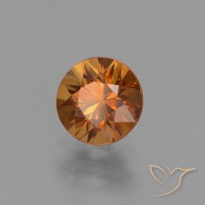 Zircon Orange brunâtre naturelle Tour, 1.77 ct, VVS-VS