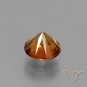 Zircon Orange brunâtre naturelle Tour, 1.77 ct, VVS-VS