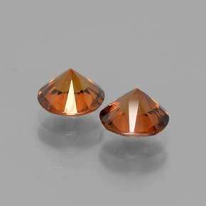 Achetez naturel 2,43ct orange zircon gems, coupe roude, en provenance cambodge chez gemselect. en stock, livraison internationale!