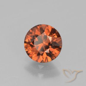 Zircon Orange foncé naturelle Tour, 1.45 ct, VVS-VS
