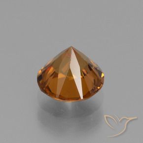 Zircon Orange foncé naturelle Tour, 1.66 ct, VVS