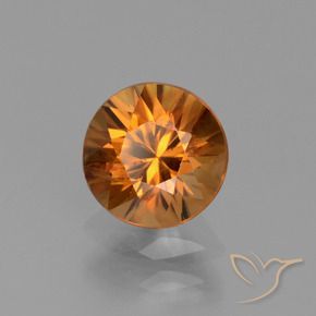 Zircon Orange terre naturelle Tour, 1.37 ct, VS