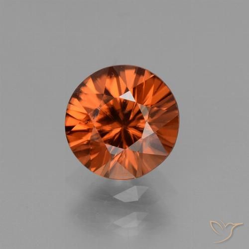 1.36ct Naturel Ambre orange Zircon, Tour, VS