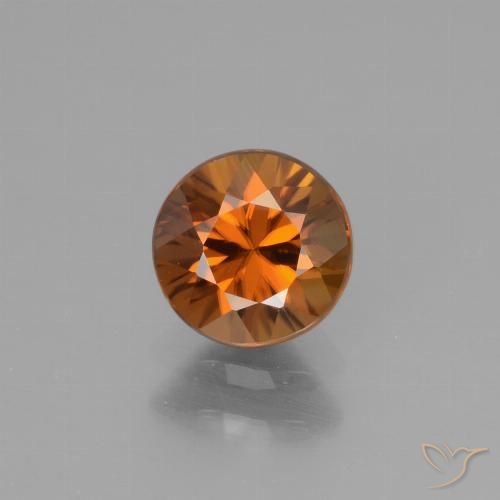 1.14ct Naturel Orange foncé Zircon, Tour, VVS