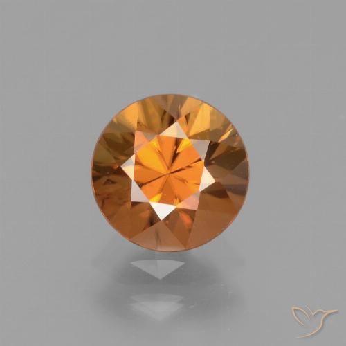 1.63ct Naturel Orange foncé Zircon, Tour, VS