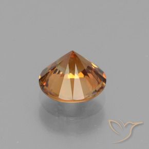 Zircon Orange foncé naturelle Tour, 1.63 ct, VS