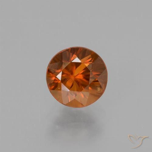 1.69ct Naturel Ambre orange Zircon, Tour, VS