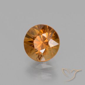 Zircon Orange terreux naturelle Tour, 1.51 ct, VS