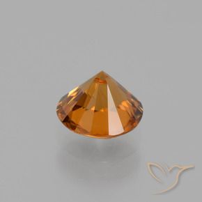 Zircon Orange terreux naturelle Tour, 1.51 ct, VS