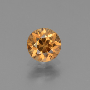 Zircon or naturelle coupe roude, 1,26 ct, VVS