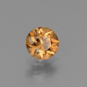 Zircon or naturelle coupe roude, 1,26 ct, VVS