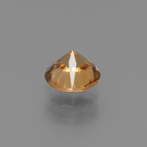 Zircon or naturelle coupe roude, 1,26 ct, VVS