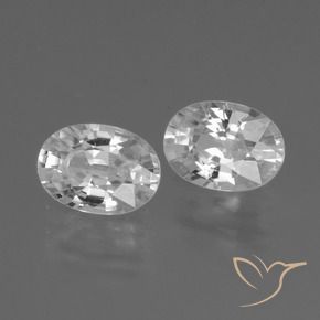 Shop natural 2.56ct Blanc Zircon gems, ovale, from Cambodge at GemSelect. In stock, global shipping!