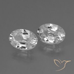 Shop natural 2.30ct Blanc Zircon gems, ovale, from Cambodge at GemSelect. In stock, global shipping!