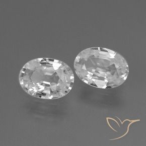 Shop natural 2.03ct Blanc Zircon gems, ovale, from Cambodge at GemSelect. In stock, global shipping!