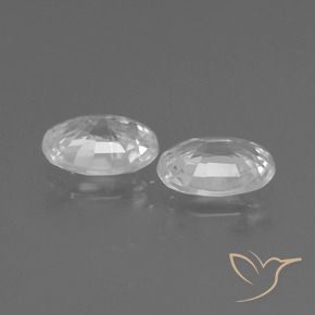 Shop natural 2.03ct Blanc Zircon gems, ovale, from Cambodge at GemSelect. In stock, global shipping!