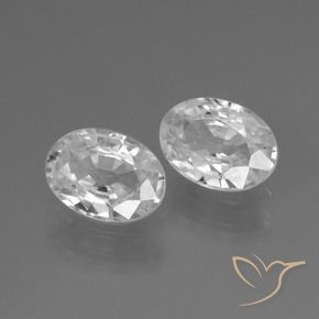 Shop natural 2.27ct Blanc Zircon gems, ovale, from Cambodge at GemSelect. In stock, global shipping!