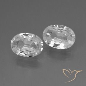 Shop natural 2.10ct Blanc Zircon gems, ovale, from Cambodge at GemSelect. In stock, global shipping!