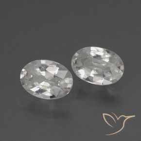 Shop natural 2.12ct Blanc Zircon gems, ovale, from Cambodge at GemSelect. In stock, global shipping!