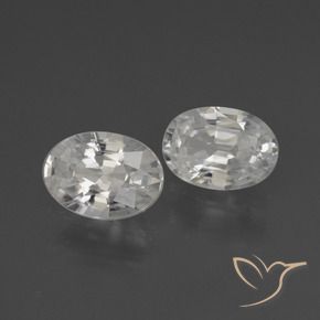 Shop natural 2.07ct Blanc Zircon gems, ovale, from Cambodge at GemSelect. In stock, global shipping!