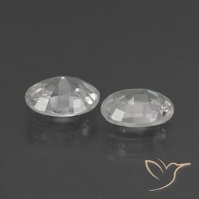 Shop natural 2.07ct Blanc Zircon gems, ovale, from Cambodge at GemSelect. In stock, global shipping!