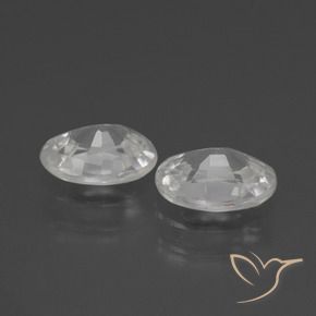 Shop natural 2.17ct Blanc Zircon gems, ovale, from Cambodge at GemSelect. In stock, global shipping!