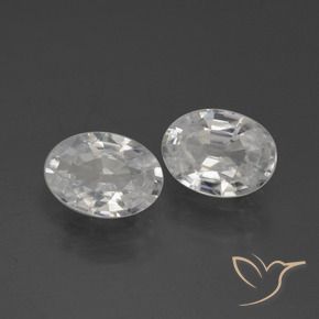 Shop natural 2.09ct Blanc Zircon gems, ovale, from Cambodge at GemSelect. In stock, global shipping!