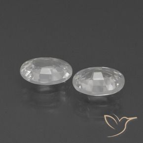 Shop natural 2.09ct Blanc Zircon gems, ovale, from Cambodge at GemSelect. In stock, global shipping!