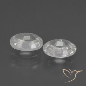 Shop natural 2.52ct Blanc Zircon gems, ovale, from Cambodge at GemSelect. In stock, global shipping!
