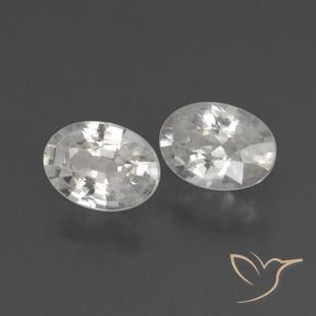 Shop natural 2.19ct Blanc Zircon gems, ovale, from Cambodge at GemSelect. In stock, global shipping!