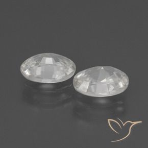 Shop natural 2.19ct Blanc Zircon gems, ovale, from Cambodge at GemSelect. In stock, global shipping!