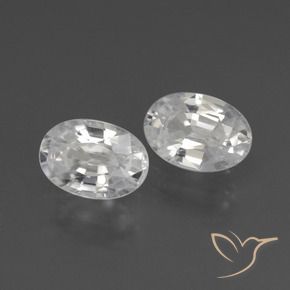 Shop natural 2.28ct Blanc Zircon gems, ovale, from Cambodge at GemSelect. In stock, global shipping!