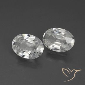 Shop natural 2.13ct Blanc Zircon gems, ovale, from Cambodge at GemSelect. In stock, global shipping!