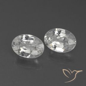 Shop natural 2.06ct Blanc Zircon gems, ovale, from Cambodge at GemSelect. In stock, global shipping!