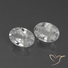 Shop natural 2.30ct Blanc Zircon gems, ovale, from Cambodge at GemSelect. In stock, global shipping!