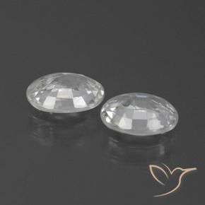 Shop natural 2.30ct Blanc Zircon gems, ovale, from Cambodge at GemSelect. In stock, global shipping!