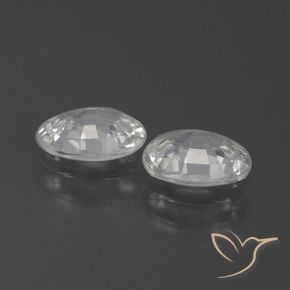 Shop natural 2.16ct Blanc Zircon gems, ovale, from Cambodge at GemSelect. In stock, global shipping!