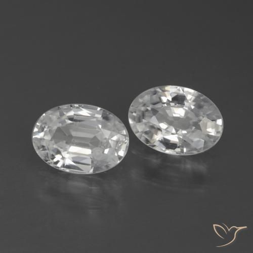 Shop natural 2.23ct Blanc Zircon gems, ovale, from Cambodge at GemSelect. In stock, global shipping!