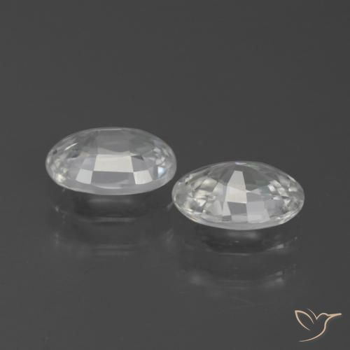 Shop natural 2.23ct Blanc Zircon gems, ovale, from Cambodge at GemSelect. In stock, global shipping!