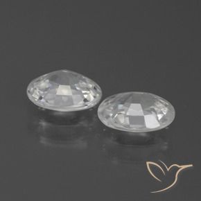 Shop natural 2.29ct Blanc Zircon gems, ovale, from Cambodge at GemSelect. In stock, global shipping!