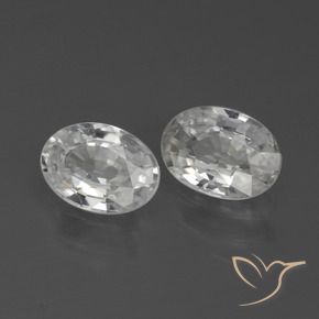 Shop natural 2.37ct Blanc Zircon gems, ovale, from Cambodge at GemSelect. In stock, global shipping!